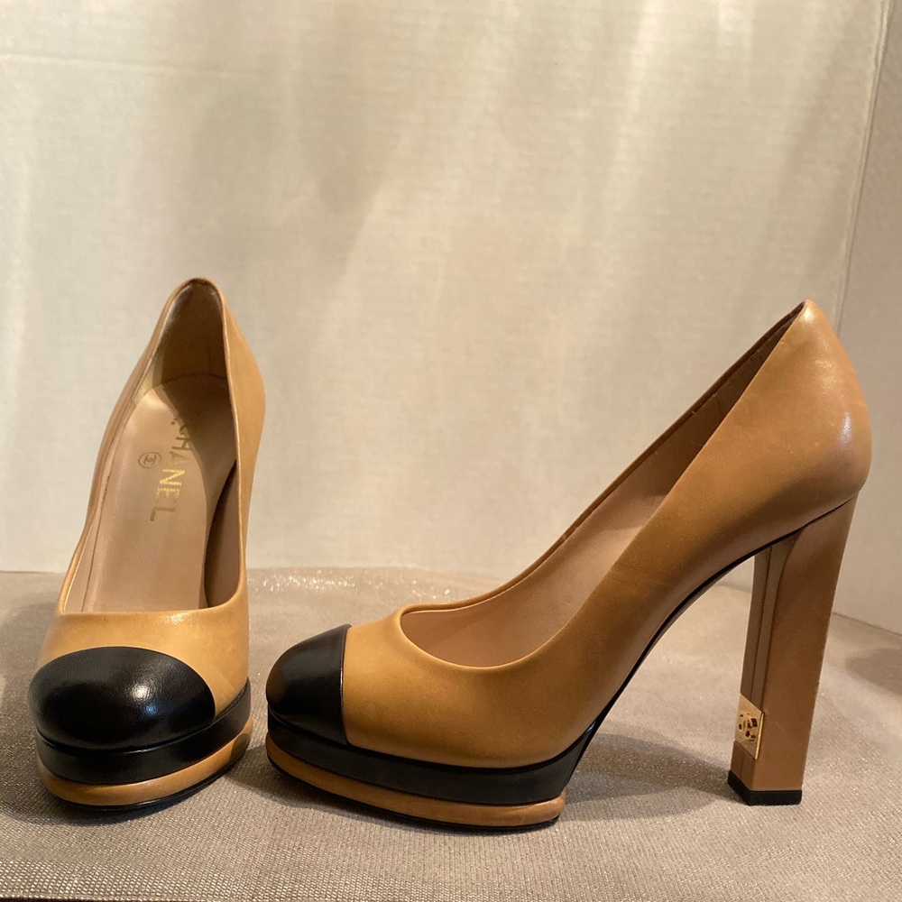 SOLD Vintage CHANEL Two-Toned heels - hard to find!